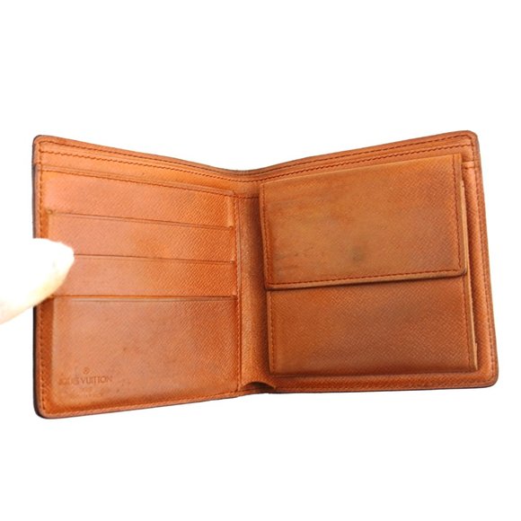 Louis Vuitton Bags Louis Vuitton Brown Lv Monogram Canvas And Leather Marco Bifold Mens